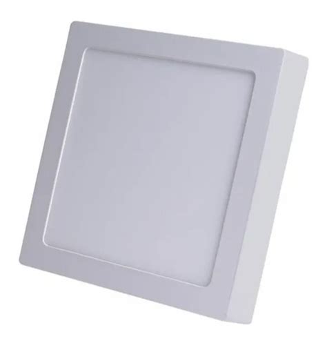 Plafon Led 30w Sobrepor Quadrado 40x40 Branco Quente Avant