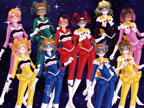 Sailor Senshi In Space And Lost Galaxy Sailor Sens By Fenixfairy On