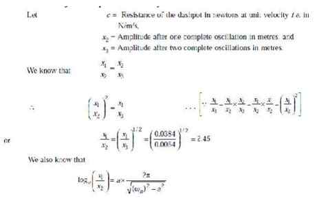 Solved Problems Single Degree Free Vibration