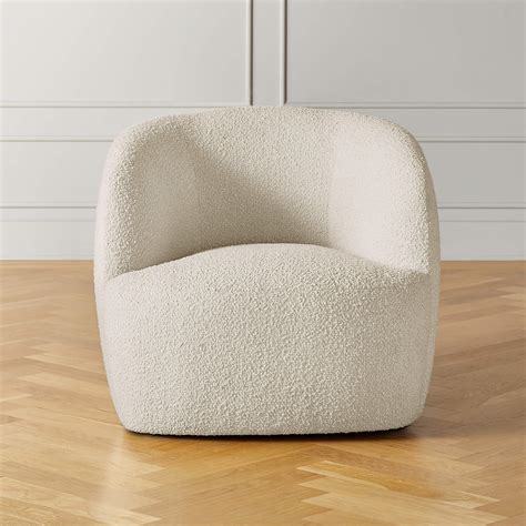 Gwyneth Ivory Boucle Accent Chair Reviews CB2 Canada