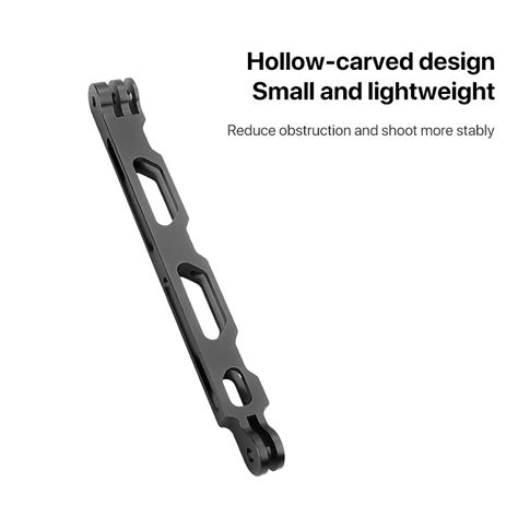 20cm Aluminium Extension Arm Hollow Grip Extender Black