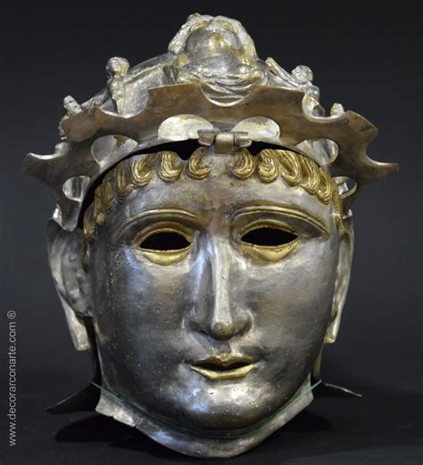 A Fragmentary Roman Bronze Cavalry Parade Helmet Mask Circa Late 2nd