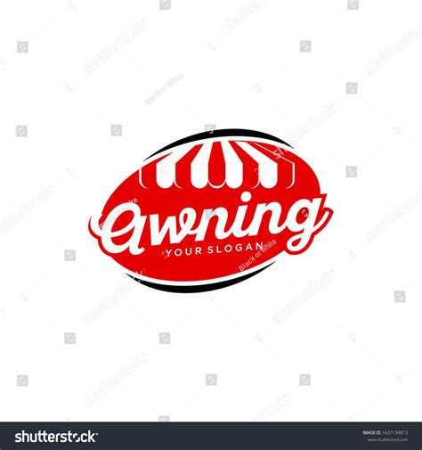 Awning Logo Design Vector Template Stock Vector Royalty Free