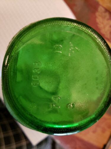 Old Vintage Emerald Green Refrigerator Bottle Glass 40 Oz Juice Water Jar No Lid Ebay