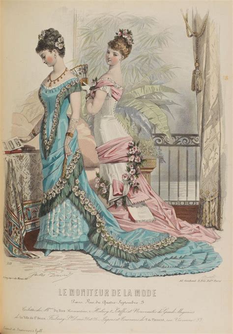 Le Moniteur De La Mode 1878 Historical Costume Historical Dresses