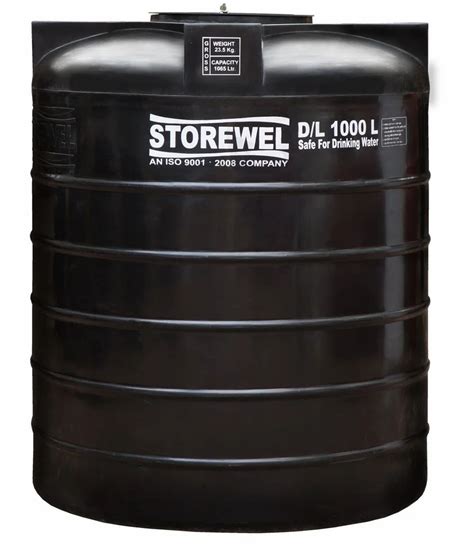 L Black Storewel Water Storage Roof Tank At Rs Piece