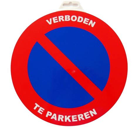 Pictogram Verboden te Parkeren Ø 300 mm TRAFFIC shop