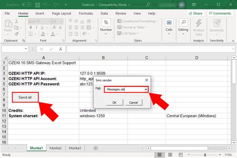 OZEKI How To Send SMS From Execel