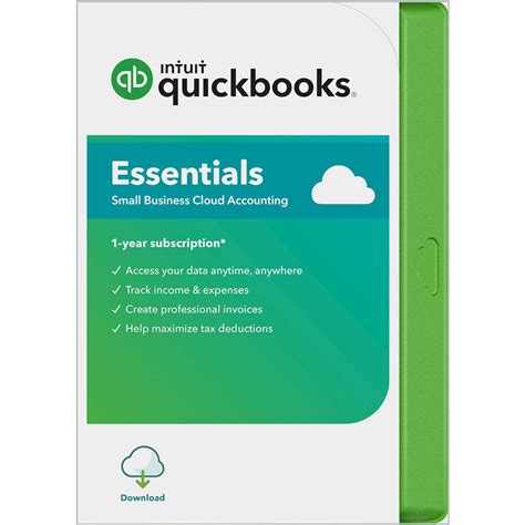 Best Buy Intuit Quickbooks Online Essentials Year Subscription