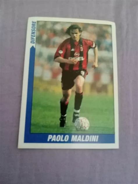 Figurina Calciatori Panini Supercalcio Paolo Maldini Milan Eur