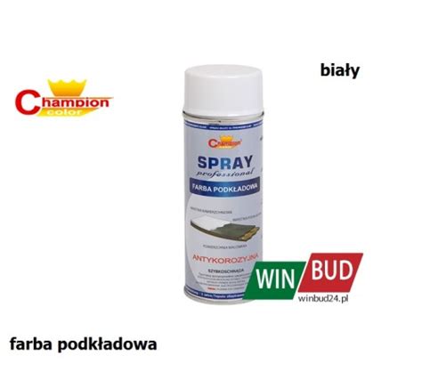 Champion color spray 400ml farba podkładowa biały WinBud