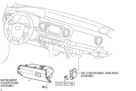 Toyota Tacoma 2015 2018 Service Manual Air Conditioning Amplifier