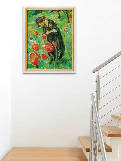 Buy Picture Woman With Poppies Framed By Edvard Munch