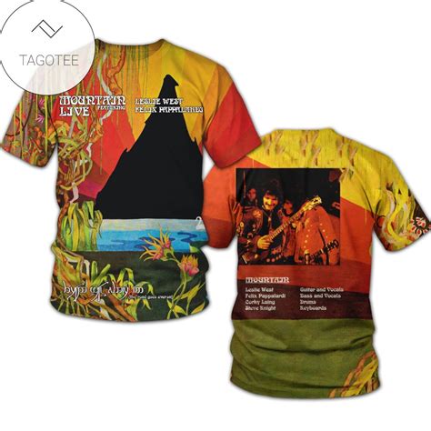 Hot Deal Mountain The Road Goes Ever On Album Cover Shirt Leslie West