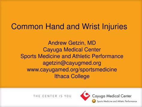 Ppt Common Hand And Wrist Injuries Powerpoint Presentation Free