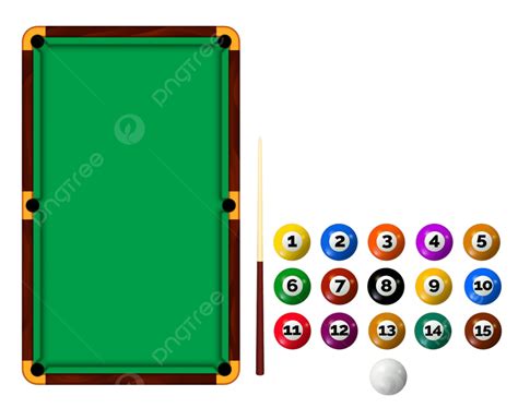 Billiard Table With Pockets Equipment Action Fun Png And Vector With