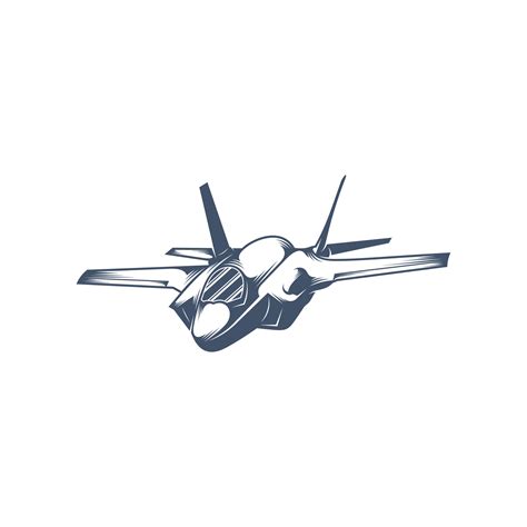 Military Aircraft Vector Illustration Design Fighter Jets Logo Design