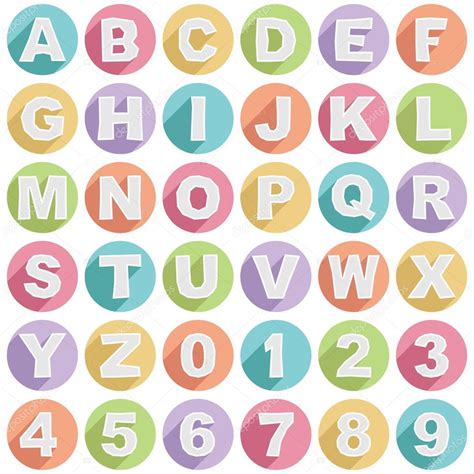 Alphabet Icons Stock Vector Mattasbestos 48994507