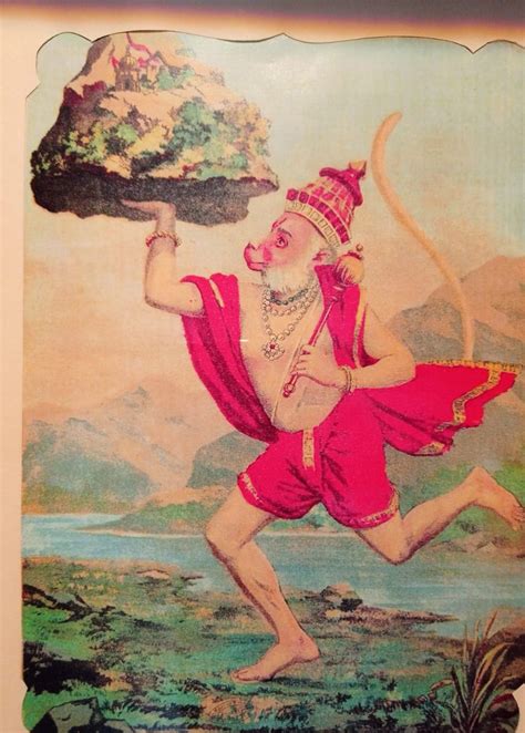 Indianhistorypics On Twitter Hanuman Ji Lifting Mountain Of