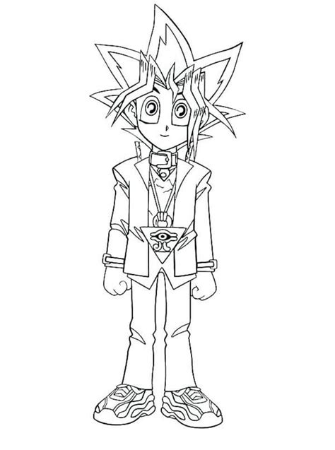 Sorrindo Yu Gi Oh Para Colorir Imprimir E Desenhar Colorir Me