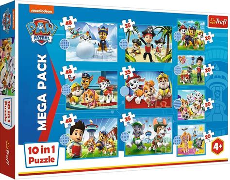 Trefl 10in1 20 35 48 Palaa PAW Patrol Pieni Harrastepuoti