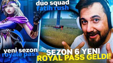 SEZON 6 YENİ ROYAL PASS GELDİ DUO SQUAD RANK KASIYORUZ PUBG MOBILE