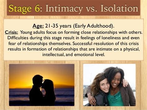 Intimacy Vs Isolation Stage 6