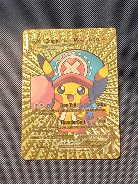 CHOPPER ONE PIECE Luffy Pikachu Pokemon Cosplay Carte Card New Holo