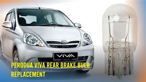 How To Replace Perodua Viva Rear Brake Bulb Youtube