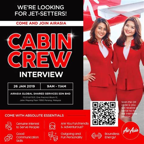 Fly Gosh Air Asia Cabin Crew Recruitment Walk In Interview Penang