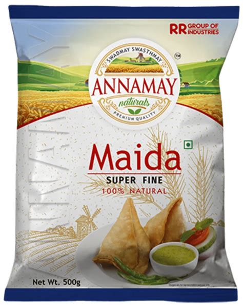 Whole Wheat Annamay Naturals Maida Flour 500gm Packaging Type Packet