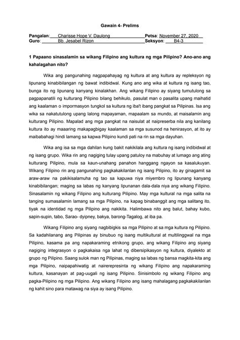 SOLUTION: Language and culture of the philippines wika at kultura ng ...