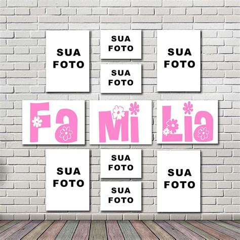 Kit Placas Decorativas Mdf Fam Lia Elo Produtos Especiais