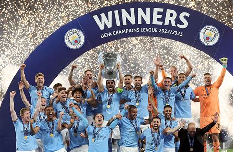 We Made History Manchester City Soccer Team Hail Treble Success