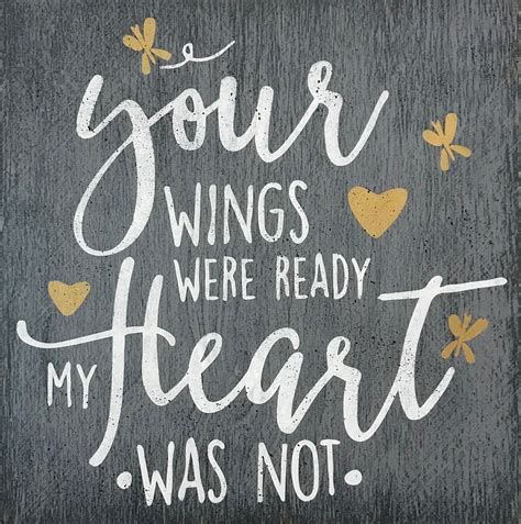 Your Wings Were Ready In Memory Wood Sign Rusticly Inspired Signs