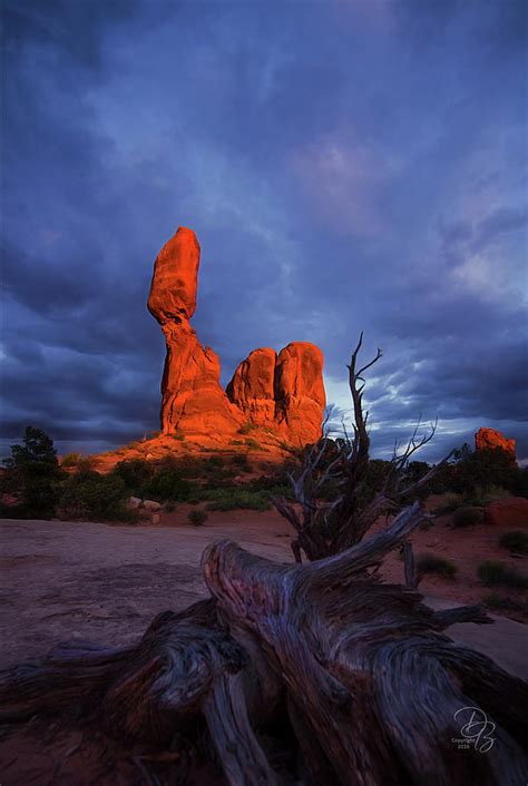 Balanced Rock Sunset Photograph by Debra Boucher - Fine Art America