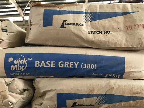 Lafarge Quick Mix Base Grey 380 Skim Coat Building Materials Online