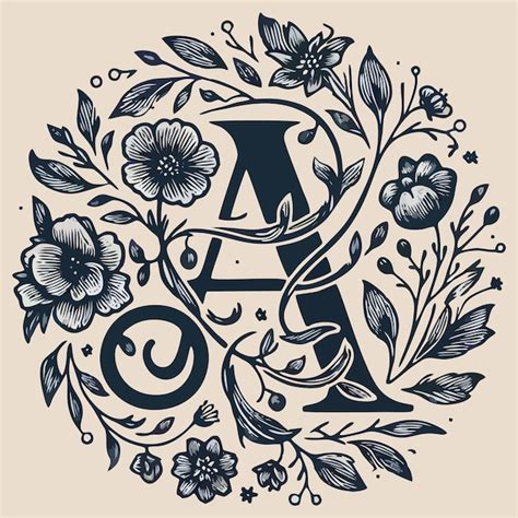 Premium Vector Floral Monogram Logo Vector 28