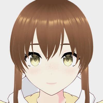 Cute Anime Girl Character Emiko 3d Model By Cganime