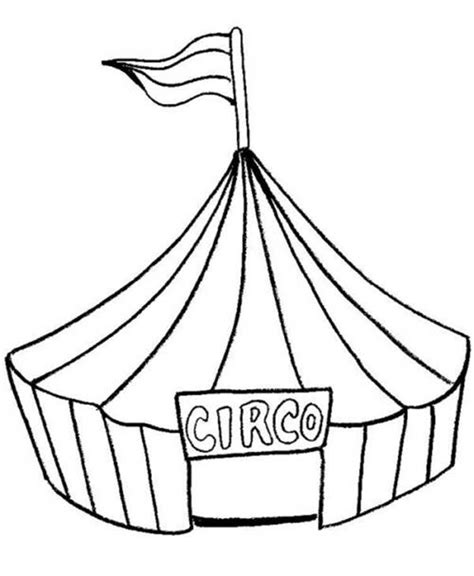 Desenho De Circo Colorido Desenhos Para Colorir