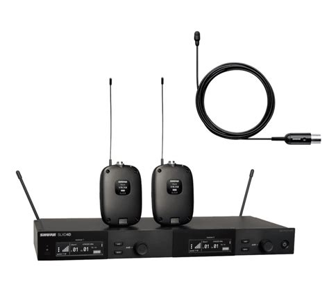 Shure Slxd D Tl B K Dual Channel Bodypack System With Lavalier