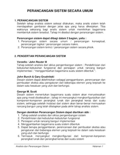 Pdf Perancangan Sistem Secara Umumertiestaffgunadarmaacid