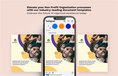 Nonprofit Organization Instagram Vertical Post Template In PSD