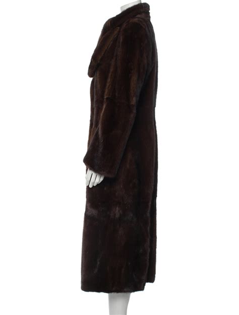 Ralph Lauren Collection Faux Fur Coat - Brown Coats, Clothing ...