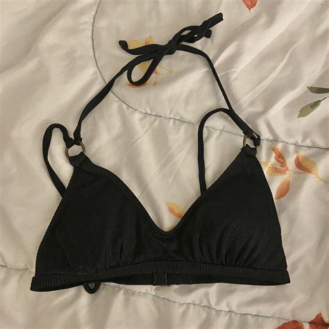 DEPOP PAYMENT ONLY Strappy Black Bikini Top I Love Depop