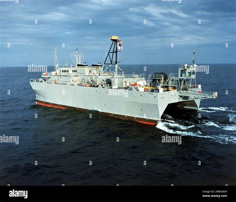 A Starboard Quarter View Of The Ocean Surveillance Ship Usns Able T