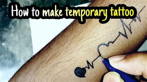 100 Water Proof • How To Make Temporary Tattoo•home Made Step By Step Homemade Tattoo Making👌