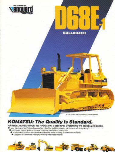 Komatsu D E Crawler Dozer Brochure And Specifications Tzsupplies