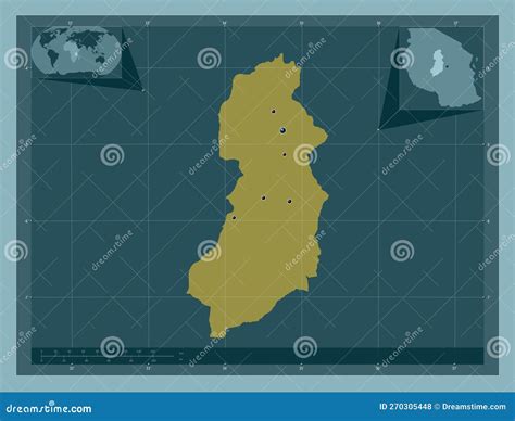 Singida Tanzania Solid Major Cities Stock Illustration