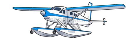 Float Plane Cartoon Vector Clipart - FriendlyStock